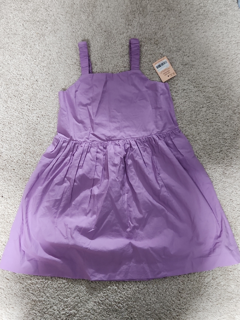 Primary Woven Tank Dress Lavender Size 4-5
